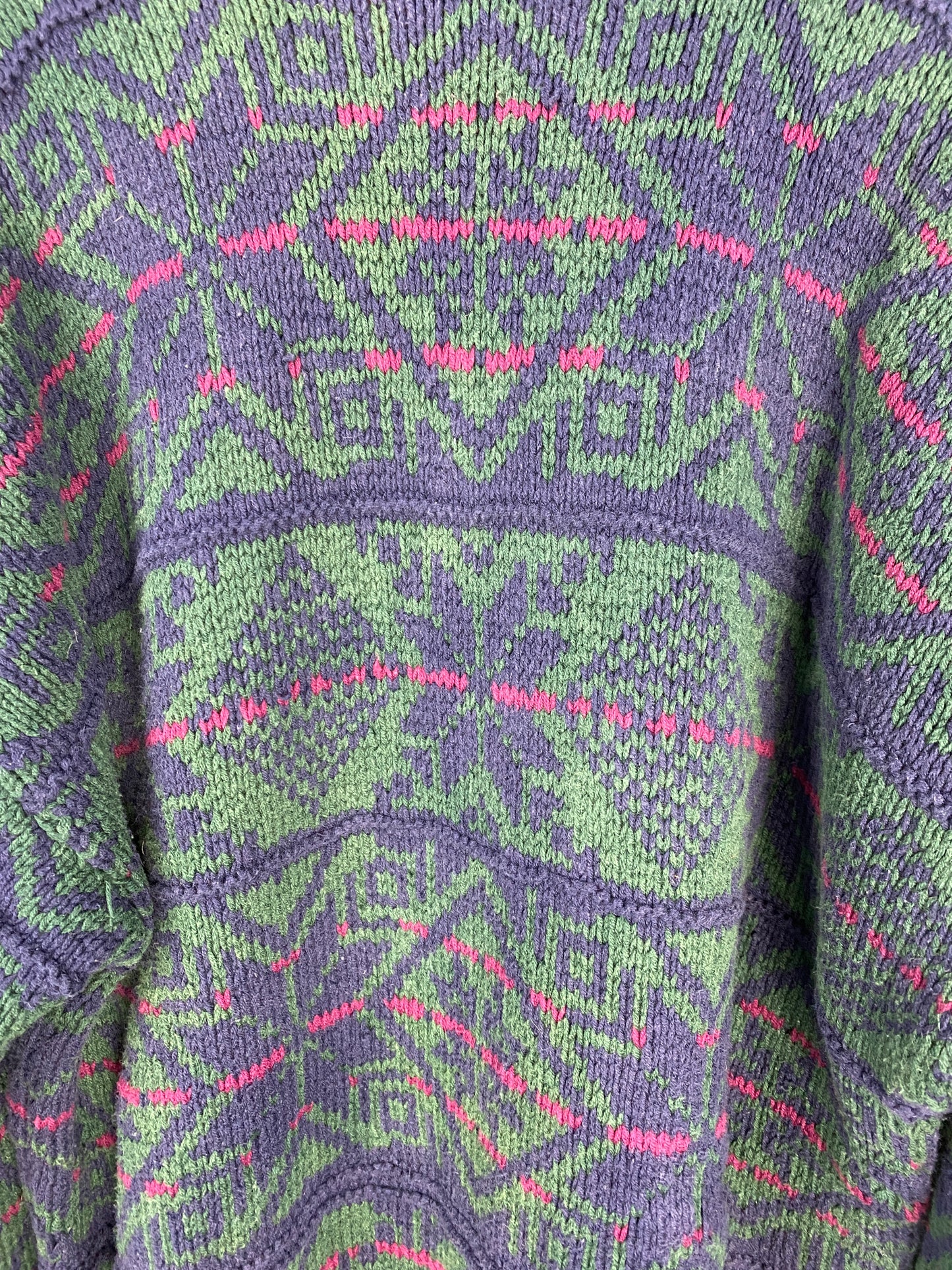VTG Nautica Handknit Sweater Sz XL
