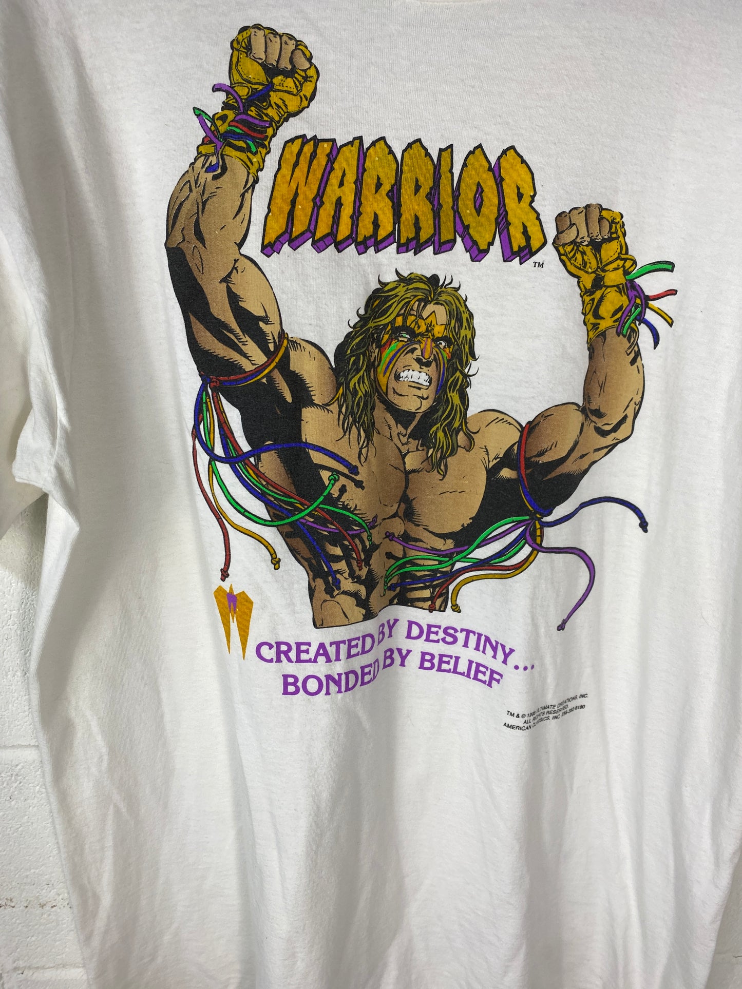 Load image into Gallery viewer, Vtg WF Ultimate Warrior Created By Destiny Tee Sz XL
