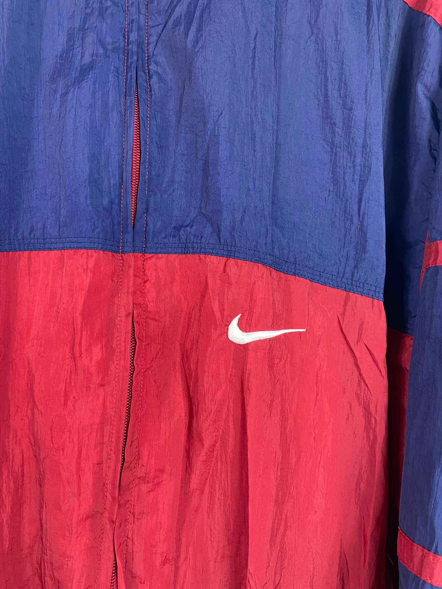Vgt Nike Dark Red/Blue Track Jacket Sz XL