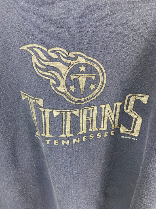 Load image into Gallery viewer, VTG Tennessee Titans Granite Graphic Logo Sweatshirt Sz L
