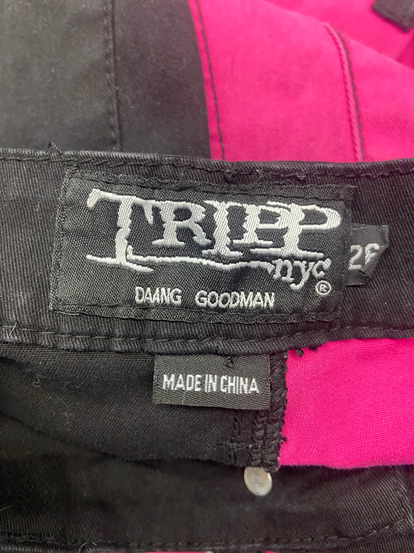 VTG Tripp NYC by Daang Goodman Rave Zipper Pants Sz 26x32