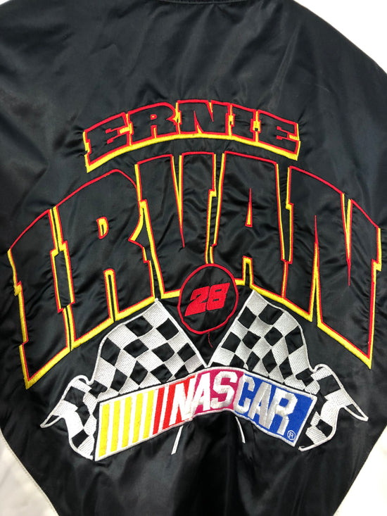 VTG Ernie Irvan 28 NASCAR Jacket Nylon Sz XL