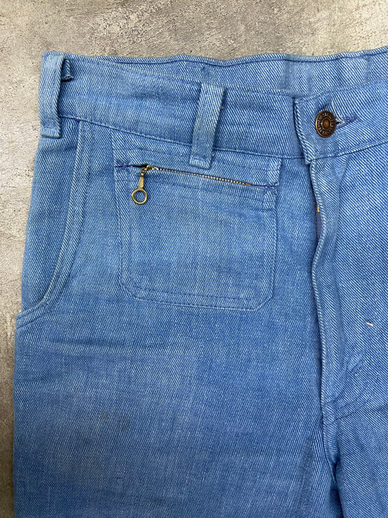 Load image into Gallery viewer, VTG Levi&amp;#39;s Flare Blue Jeans Sz 30x25
