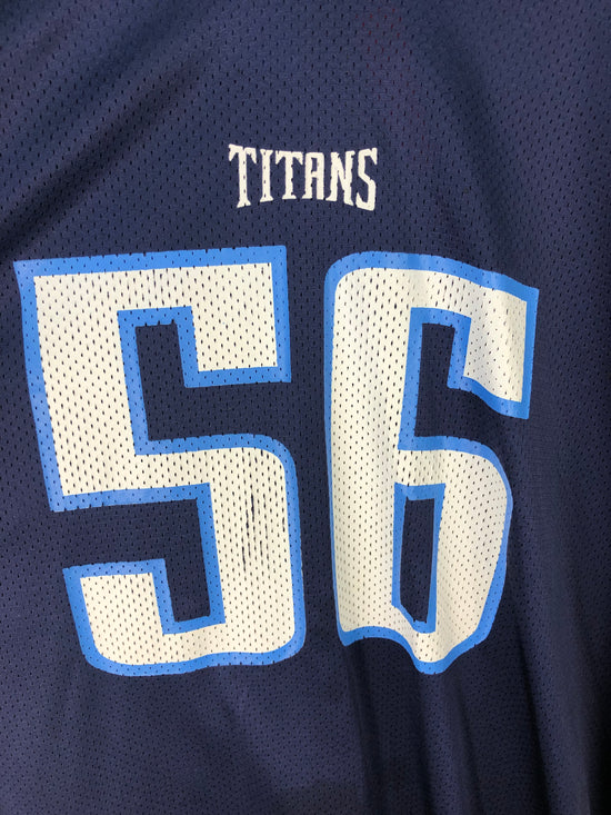 Load image into Gallery viewer, VTG Tennessee Titans Puma Randall Godfrey #56 Blue Jersey Sz XXL
