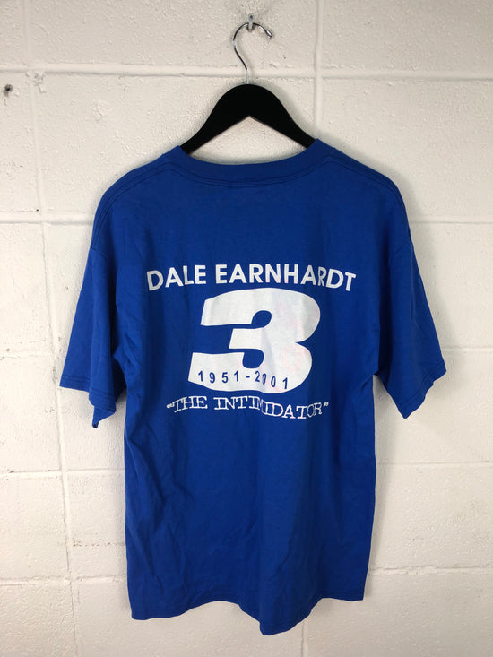 Load image into Gallery viewer, VTG Dale Earnhardt #3 &amp;quot;Intimidator&amp;quot; Blue NASCAR Tee Sz L
