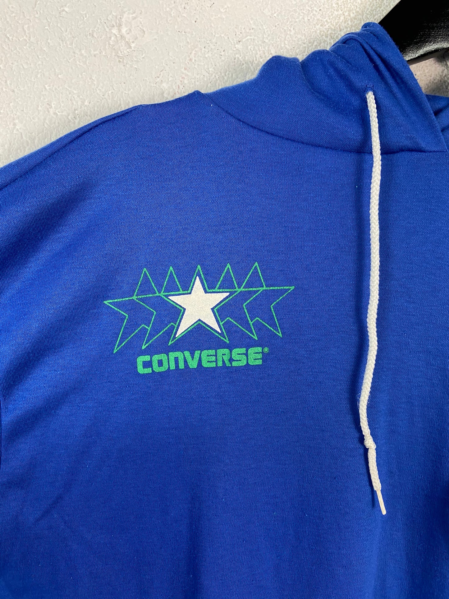 VTG Converse 80's Multi-Star Blue Hoodie Sz L