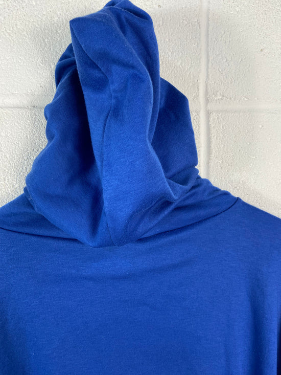 Load image into Gallery viewer, VTG Converse 80&amp;#39;s Multi-Star Blue Hoodie Sz L
