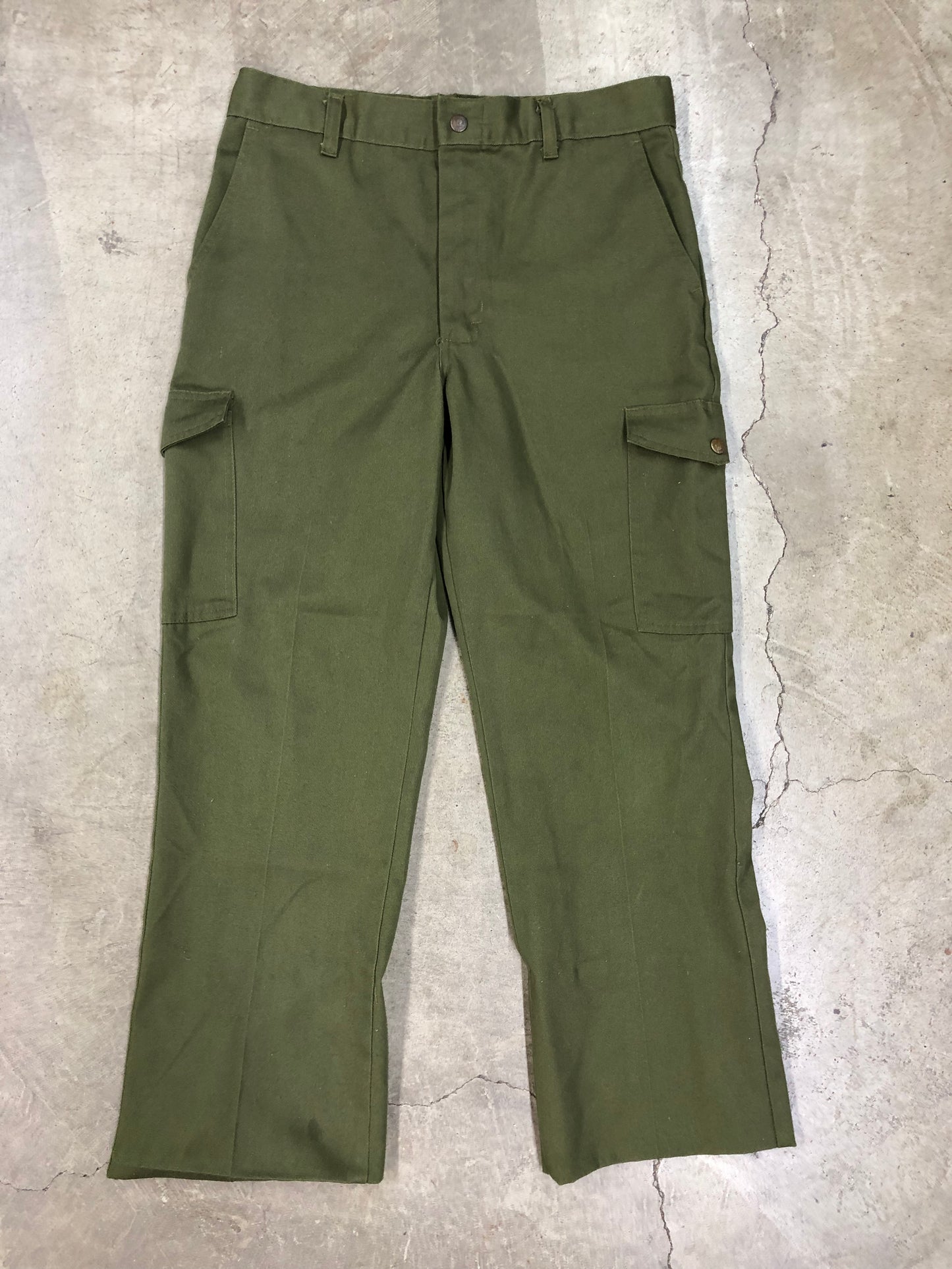 VTG Boy Scouts Of America Green Pants Sz 32x26