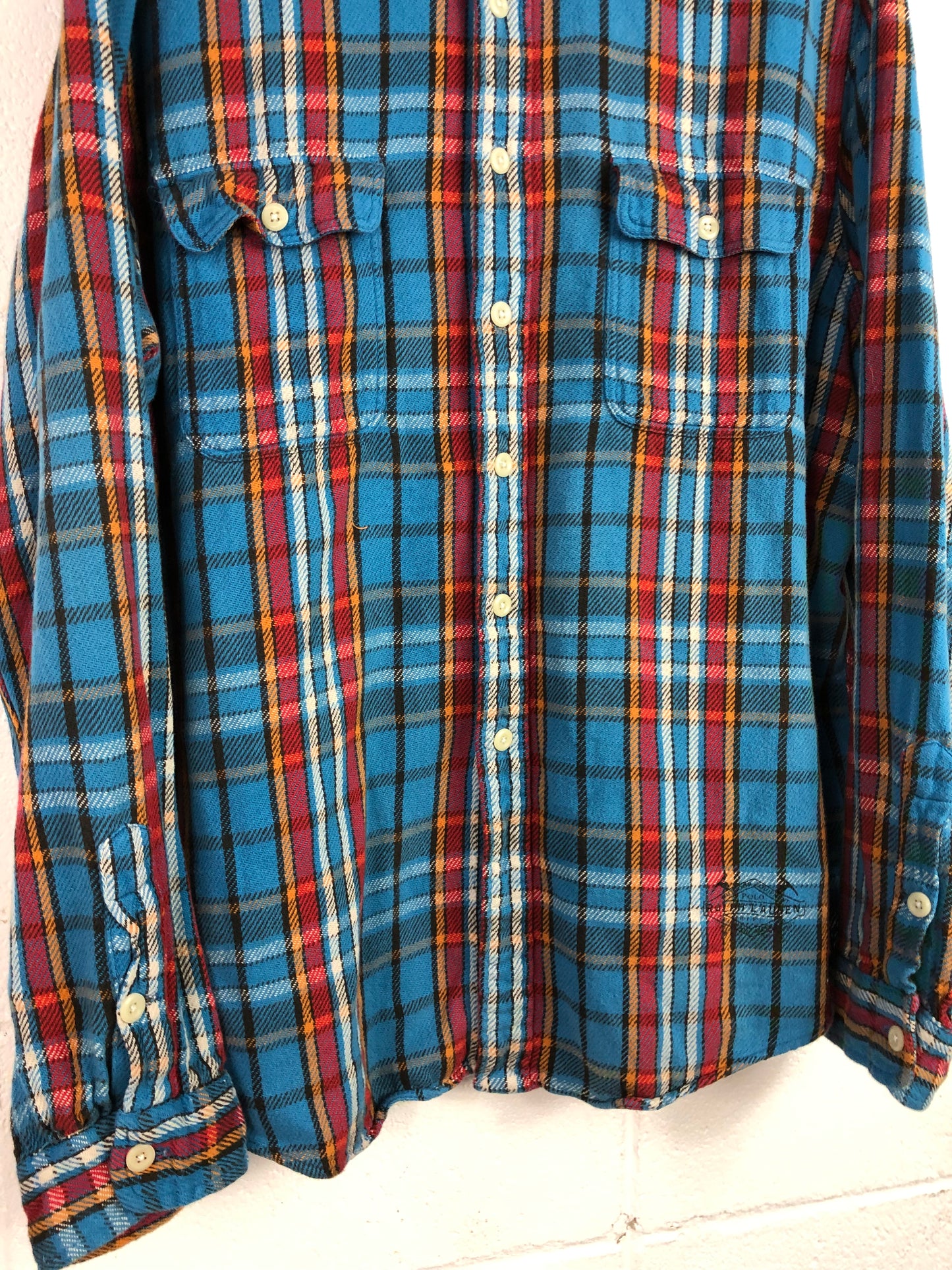 VTG Polo Ralph Lauren Mulitcolor Flannel Shirt Sz 2XL