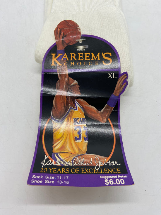 VTG Kareem's Choice 2-Pack White Basketball Socks