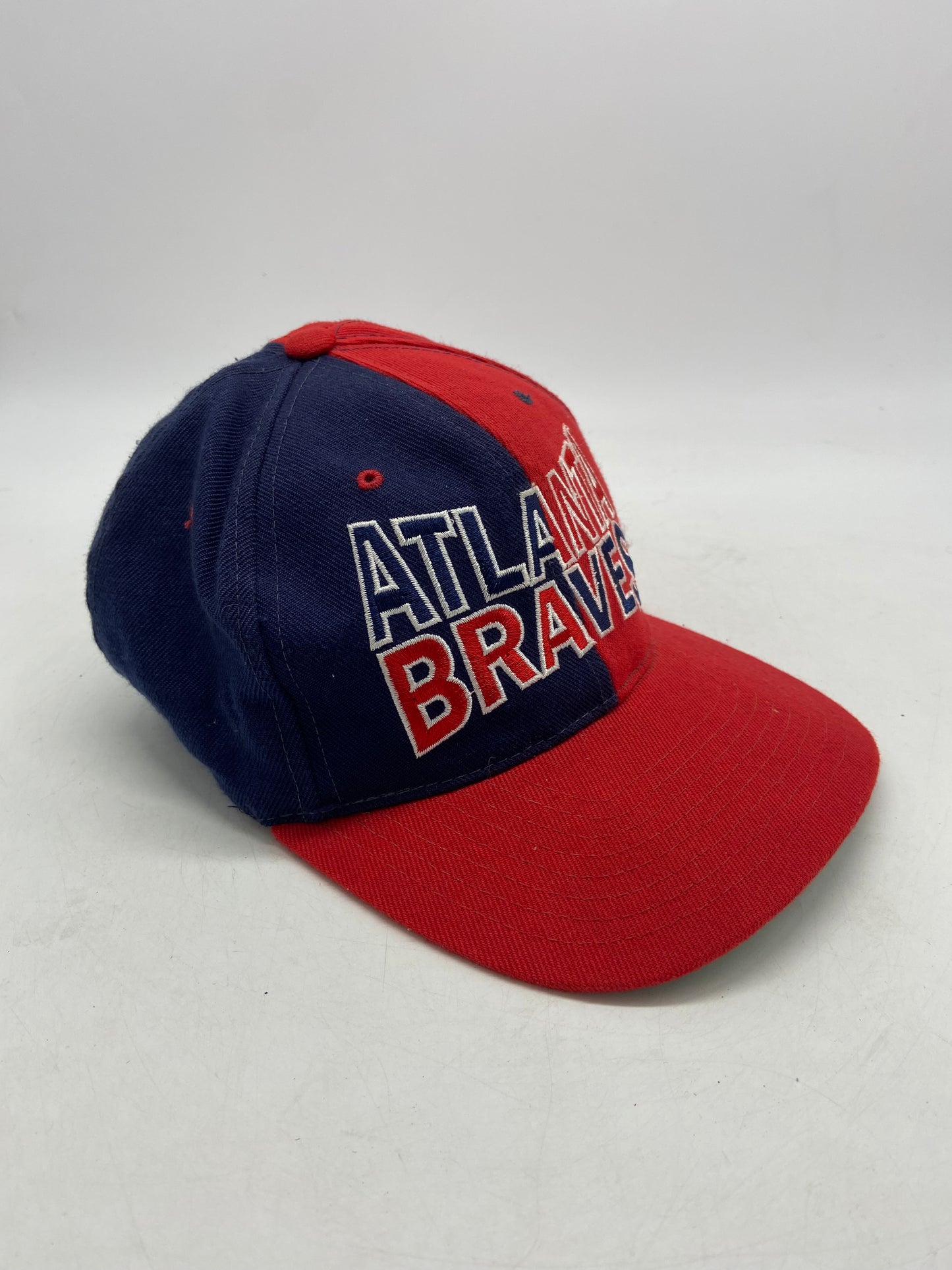 Vtg Annco Atlanta Braves Split Snapback