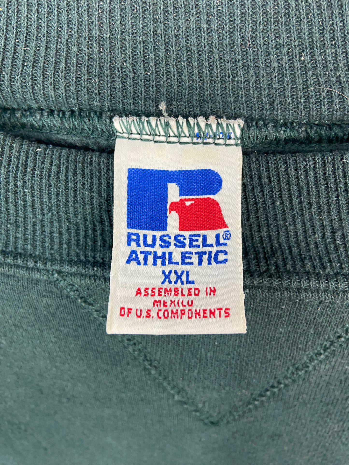VTG Green Russell Athletic Sweatshirt Sz XL