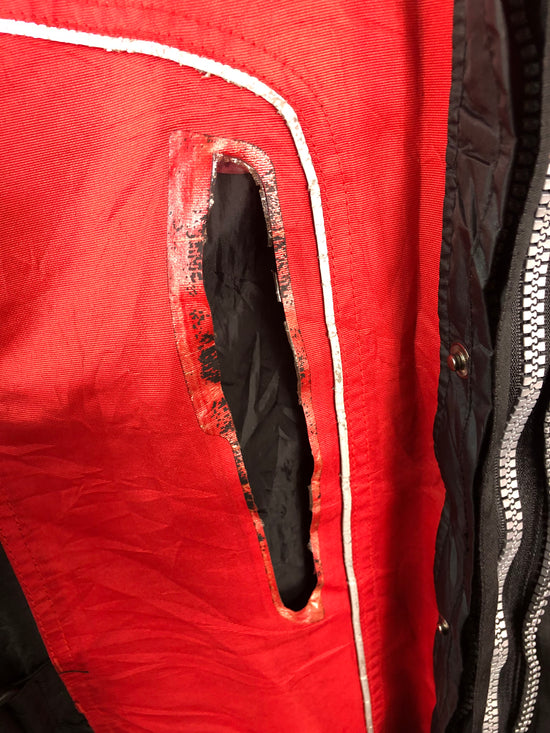 Load image into Gallery viewer, Vtg Flawed Joe Rocket Red Motorcycle Jacket
