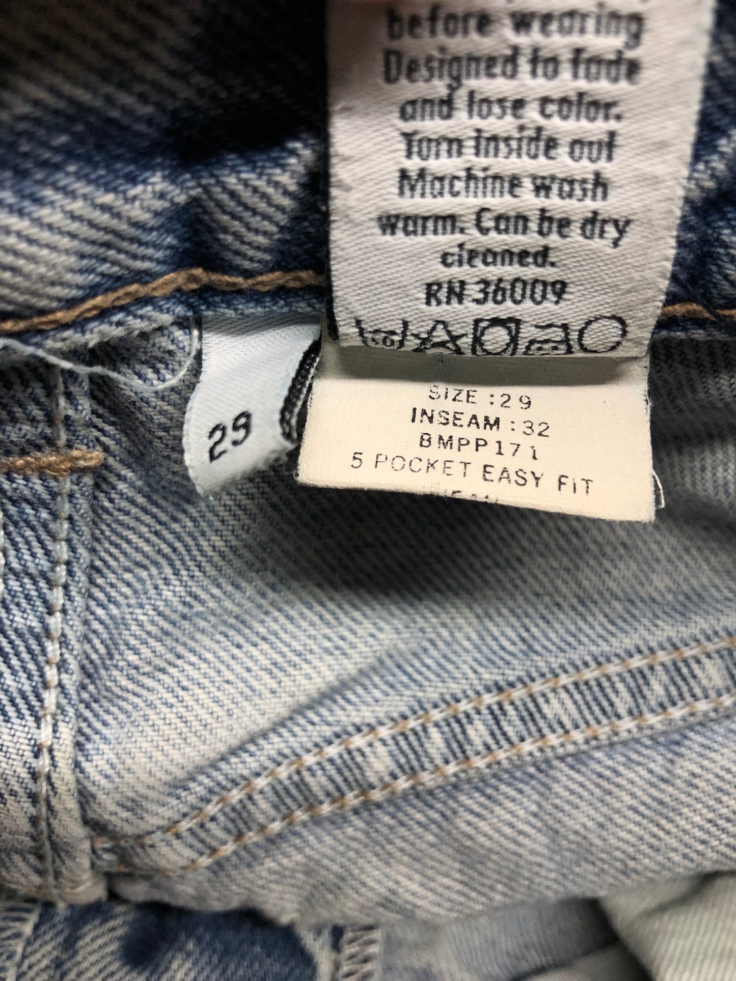 VTG Calvin Klein Easy Fit Jeans Sz 27x31