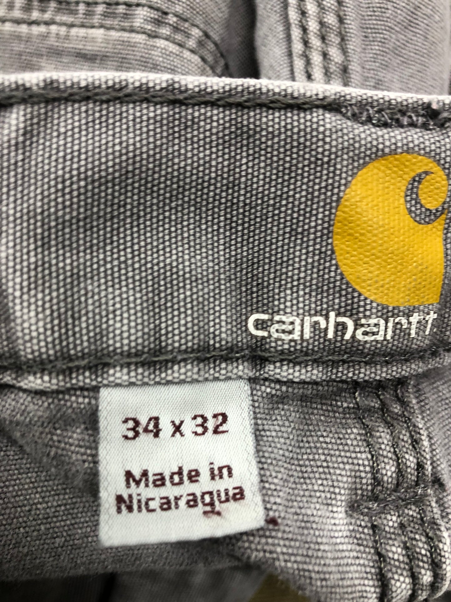 Used Gray Carhartt Relaxed Fit Jeans Sz 33x30