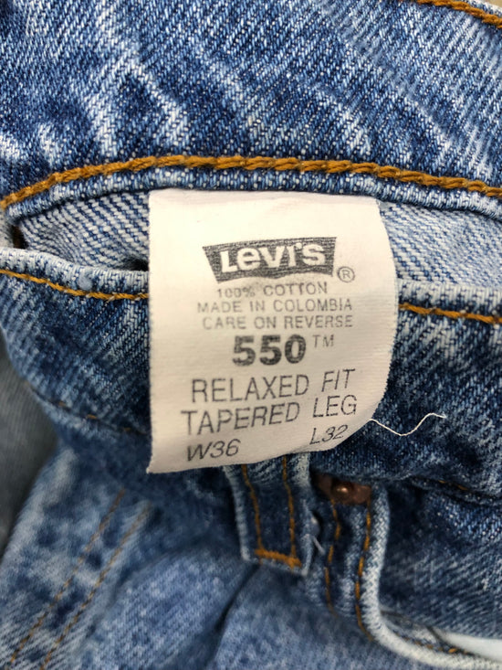 VTG Levi's 550 Relaxed Fit Tapered Leg Jeans Sz 35x31
