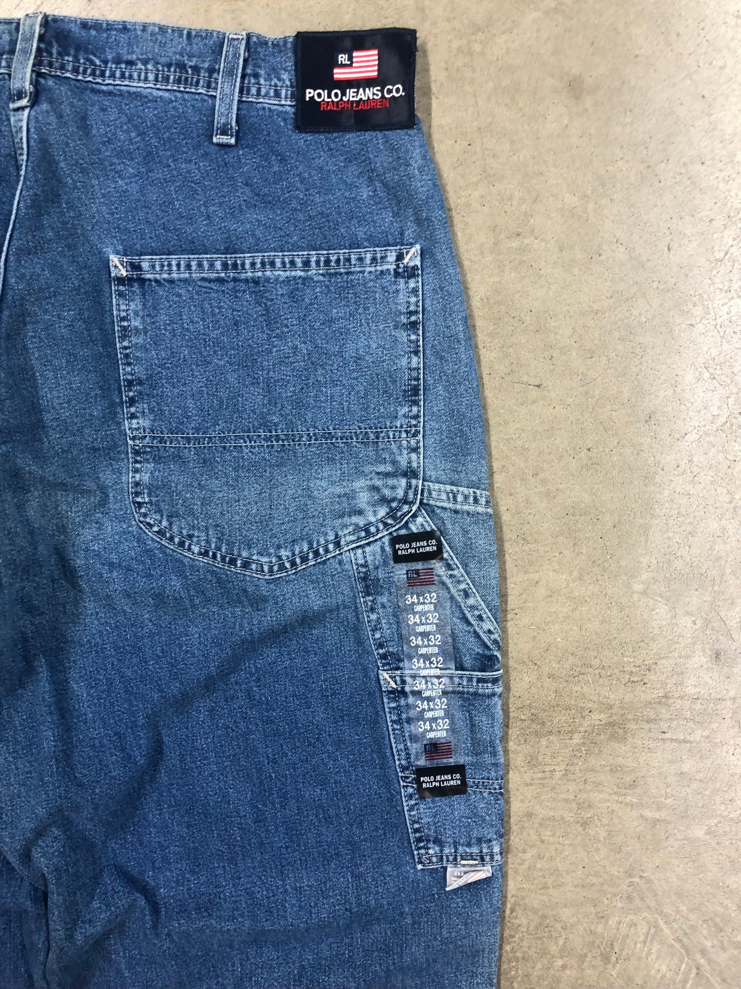 VTG Ralph Lauren Carpenter Jeans Sz 34x32