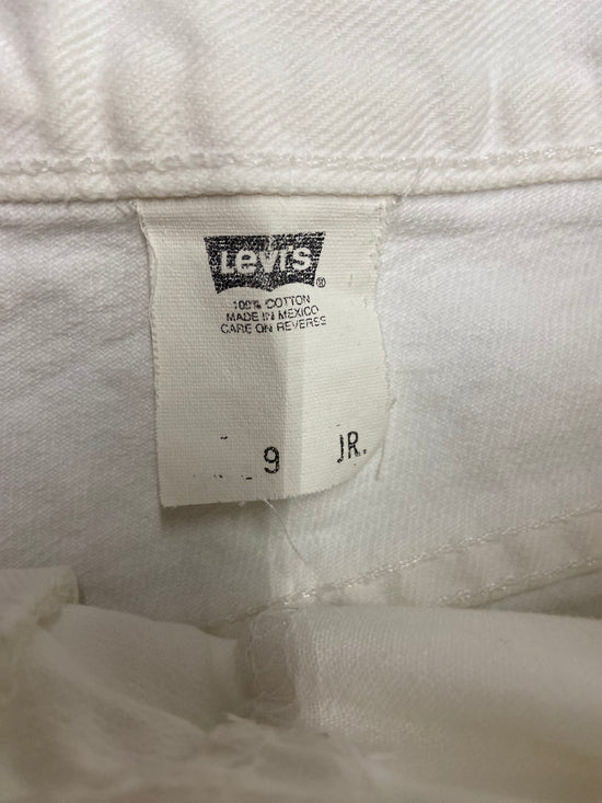 VTG Levi's White Denim Shorts Sz 30