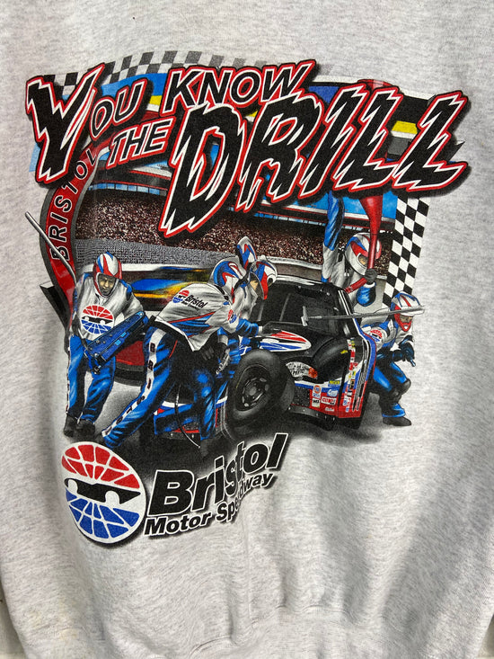 VTG Bristol Motor Speedway Graphic Sweatshirt Sz Med