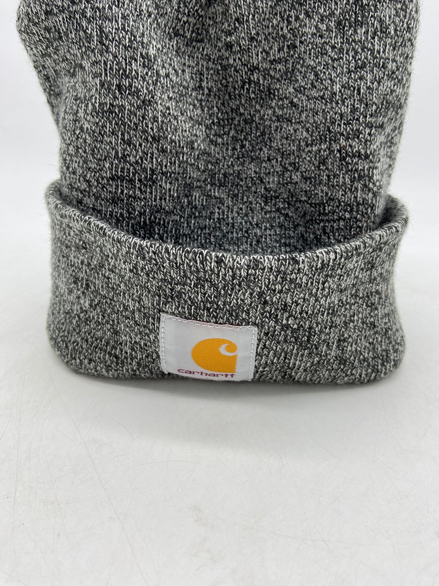 Load image into Gallery viewer, Carhartt Acrylic Black White Heather Beanie
