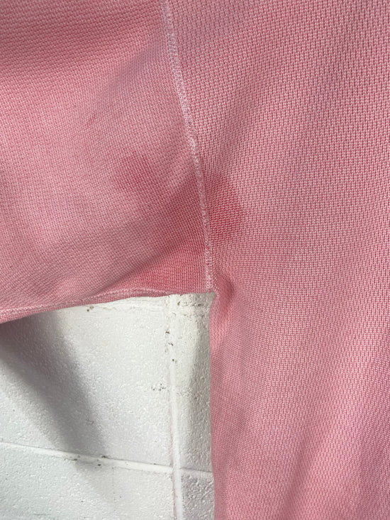 Vtg Pink Thermal Sweater Sz L