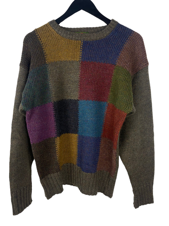 VTG ColorBlock Sweater Sz M/L