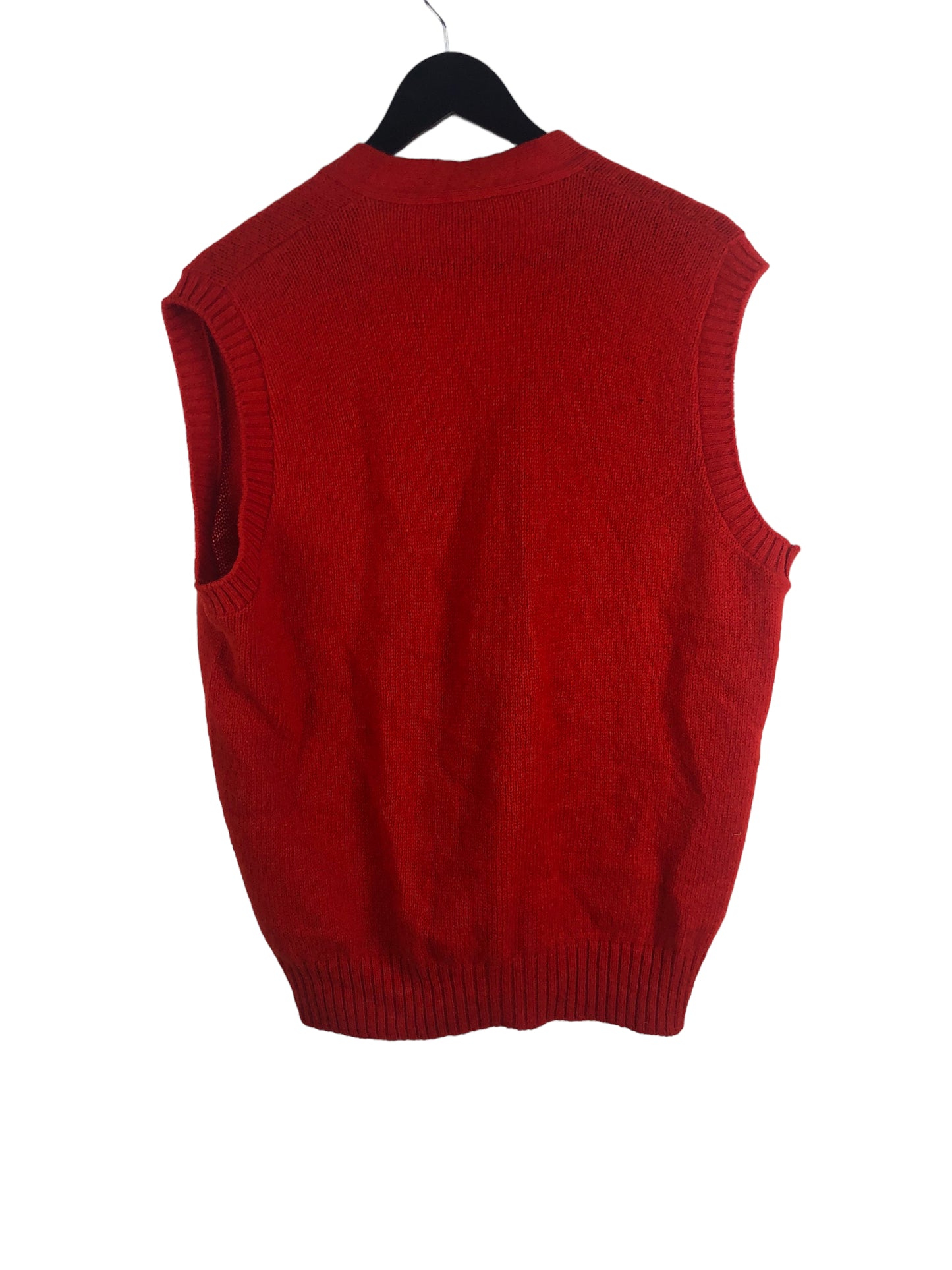 Load image into Gallery viewer, VTG Red Wool Sweater Vest Sz L
