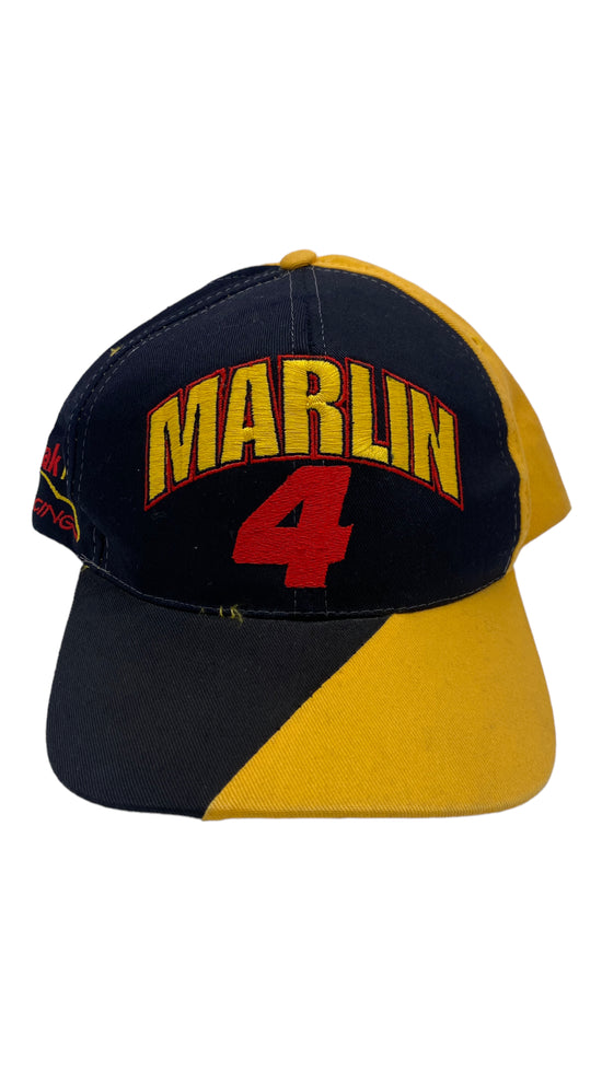 VTG Mark Marlin #4 Yellow Racing Snapback