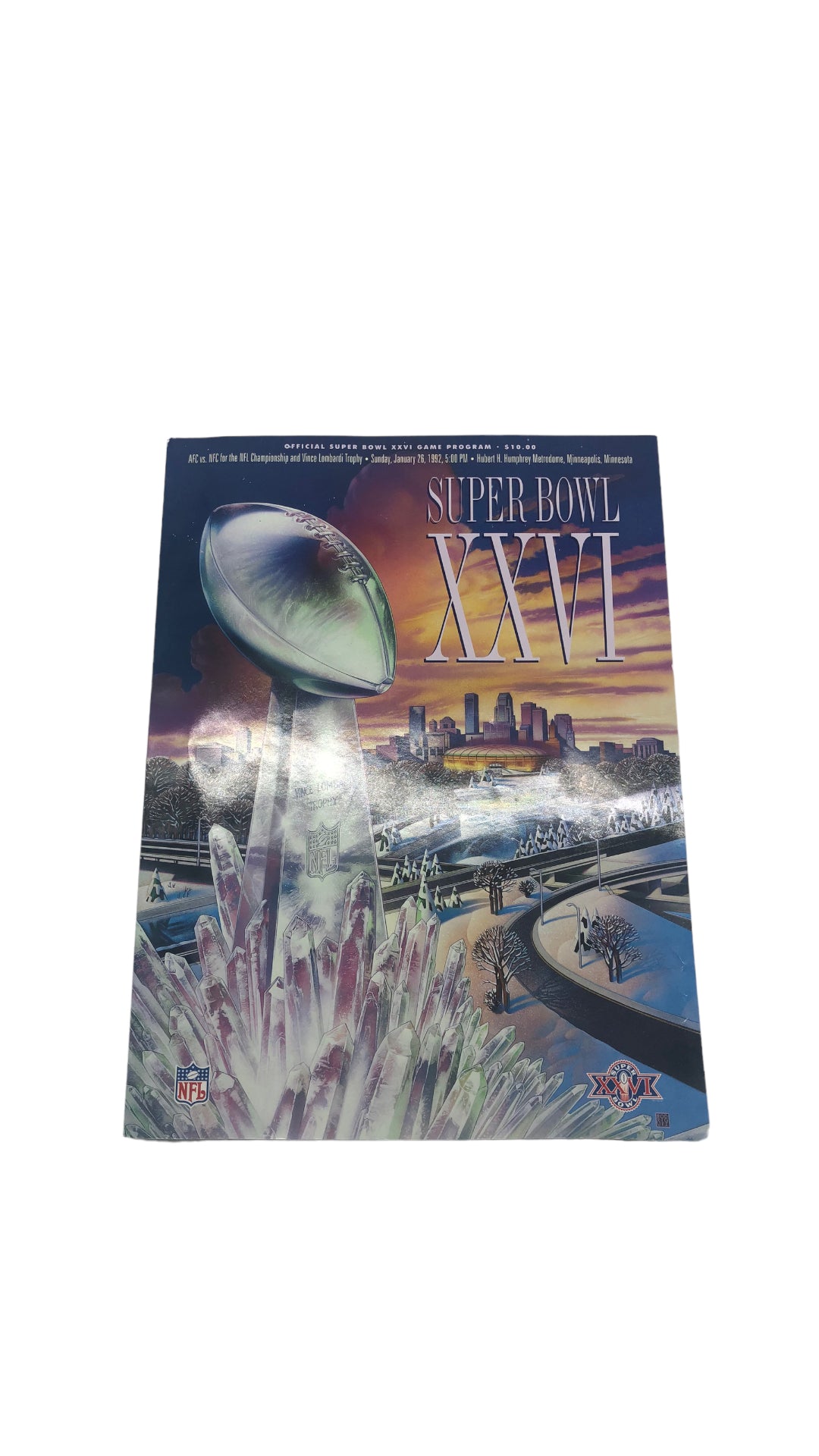 Super Bowl XXVI Game Program