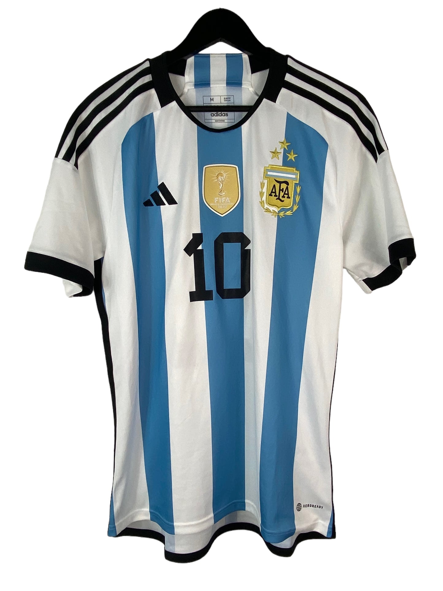 Adidas Argentina Leo Messi 2023 Winners Home Soccer Jersey Sz M