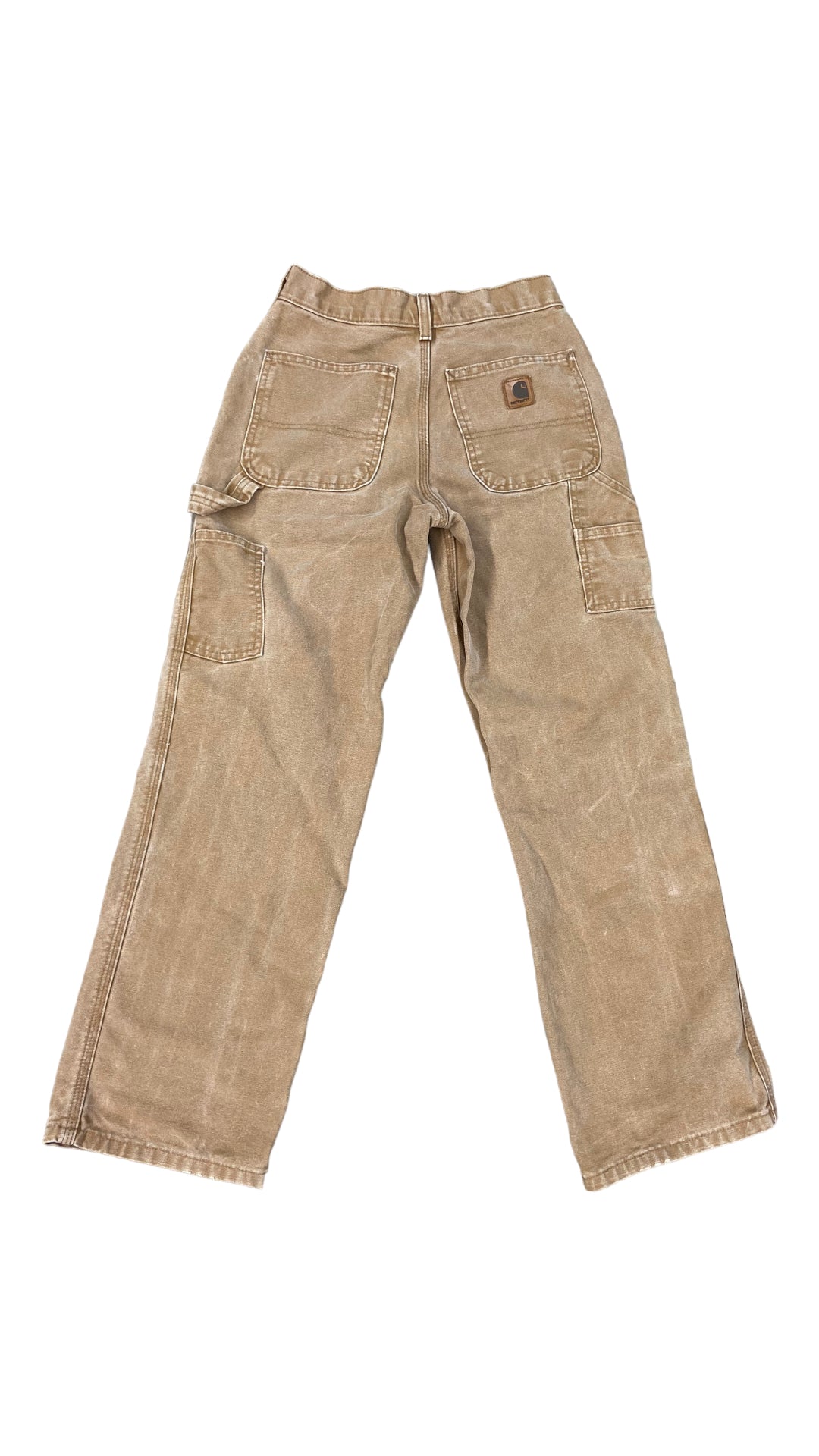 VTG Wmn's Tan Carhartt Workwear Pants Sz 24