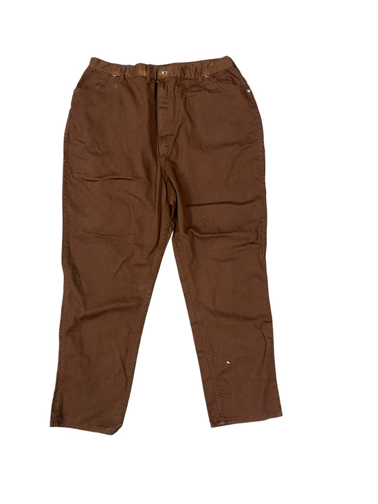 VTG Brown Wrangler Pants Sz 38x28
