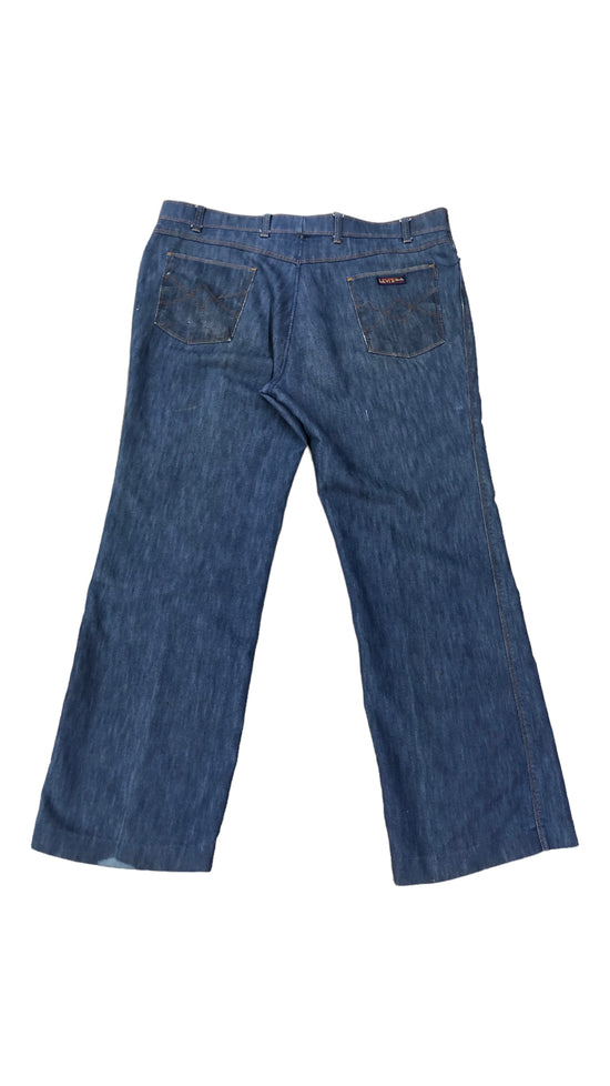 VTG Levi's 70's Straight Leg Denim Jeans Sz 38x30