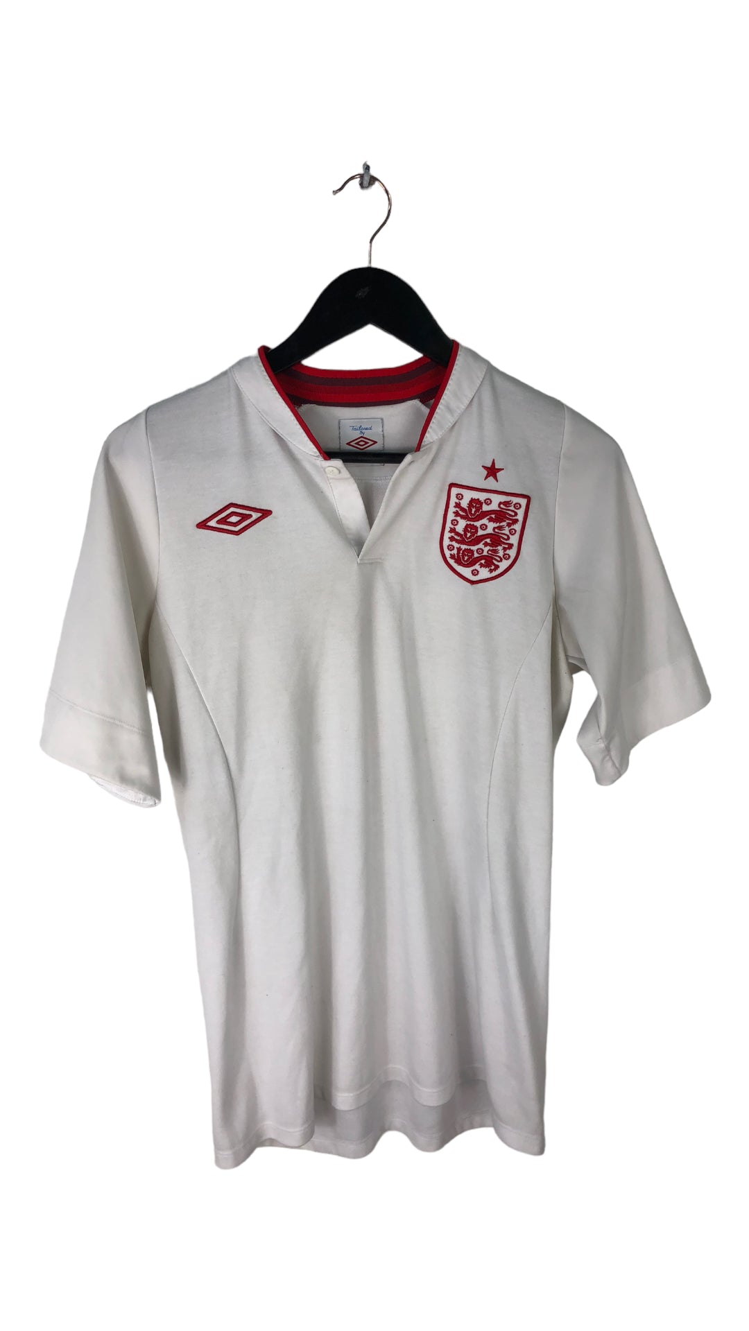 England Euro 2012 Umbro White Soccer Jersey Sz L