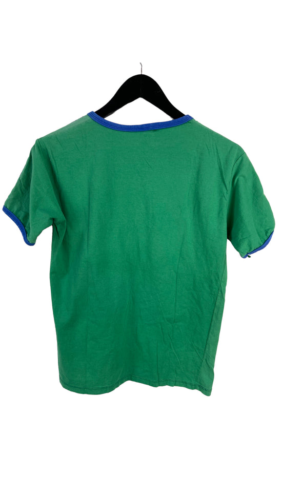 Load image into Gallery viewer, VTG Green &amp;amp; Blue Brazil Tee Sz M
