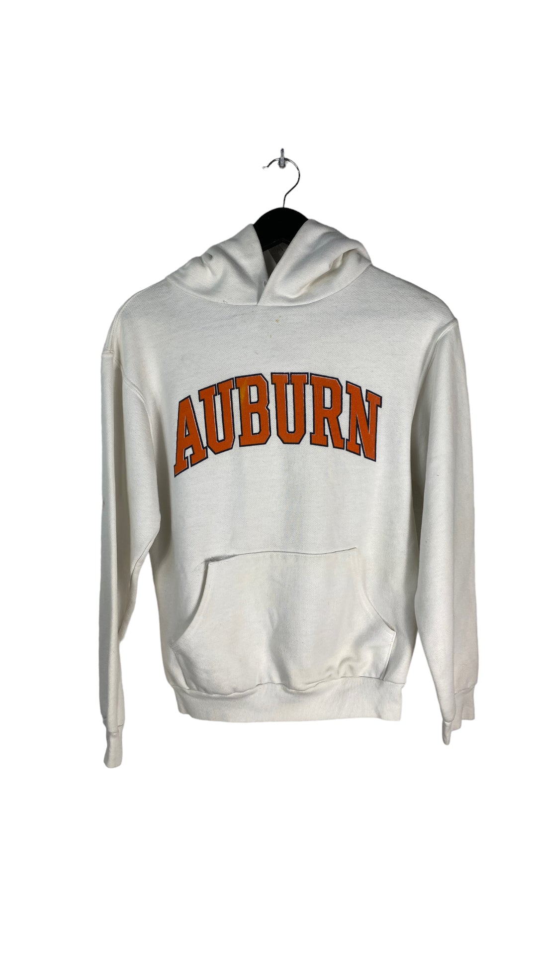 VTG Auburn Logo Print Hoodie Sz S