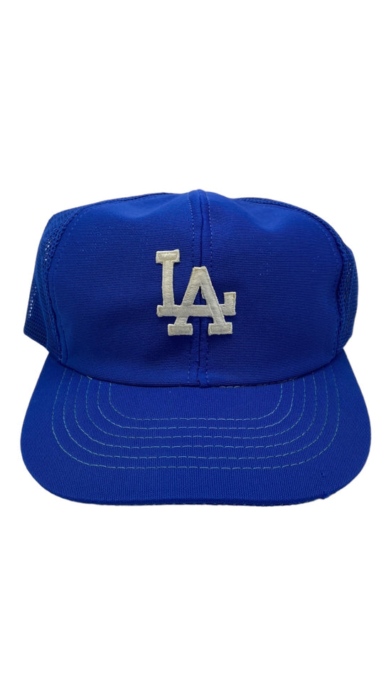 Load image into Gallery viewer, VTG LA Dodgers Blue Logo Snapback
