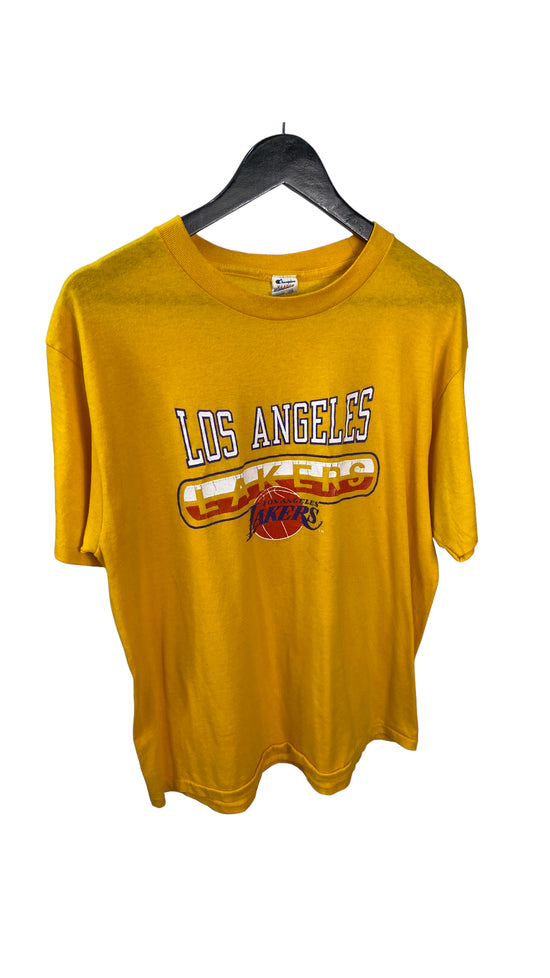 Vtg 80s LA Lakers Champion Tee Sz L/XL