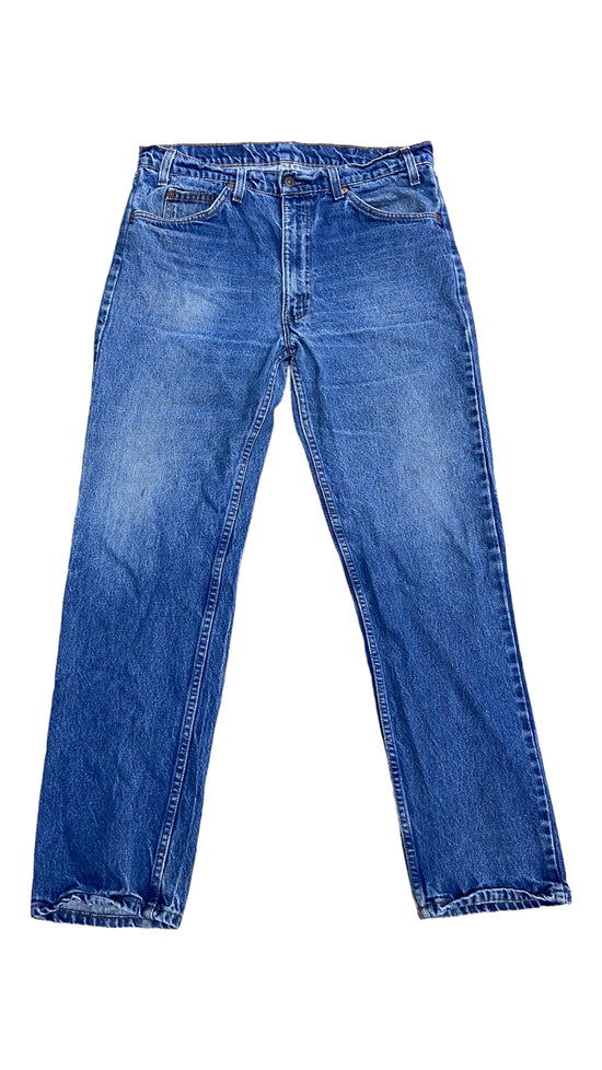 VTG Levi's Orange Tab Blue Denim Jeans Sz 36x32