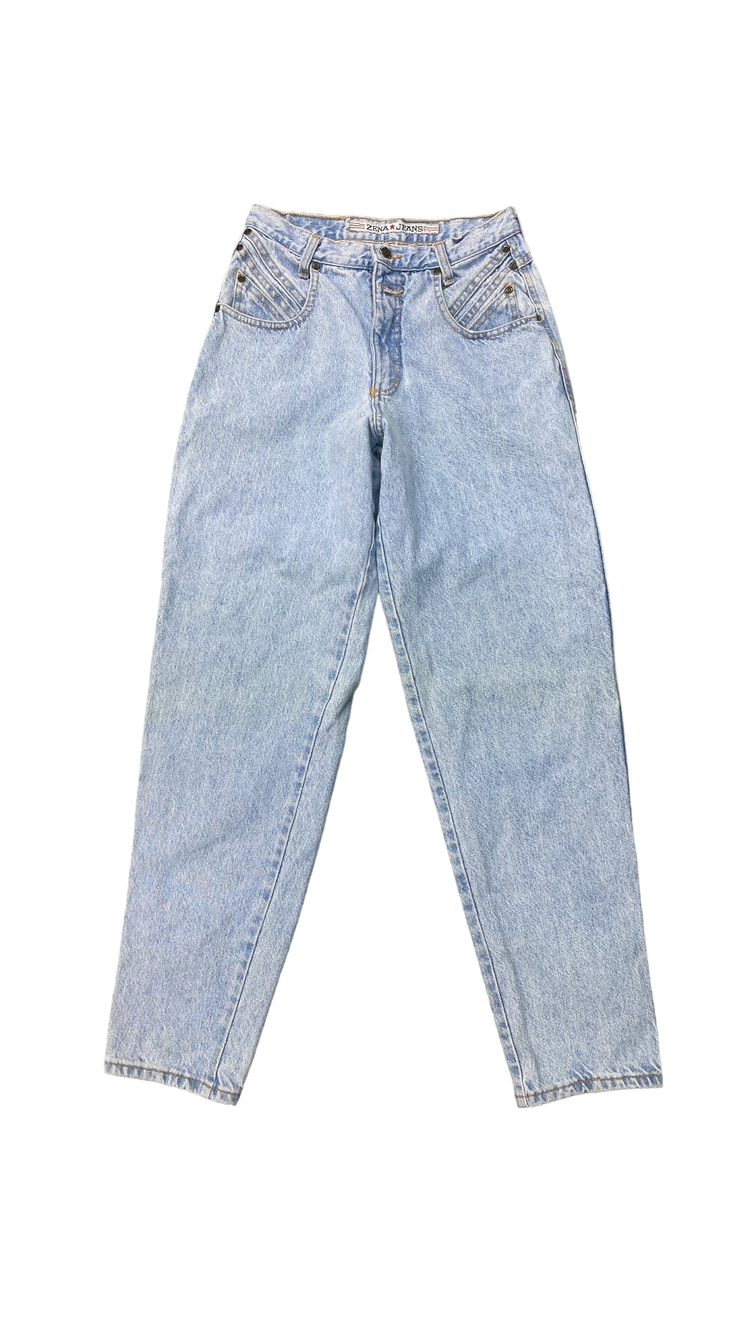 Load image into Gallery viewer, VTG Zena Light Wash Denim Jeans Sz 26x30
