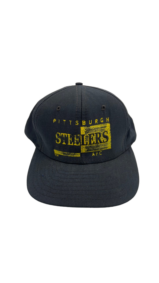 Vtg Distressed AJD Pittsburgh Steelers Snapback