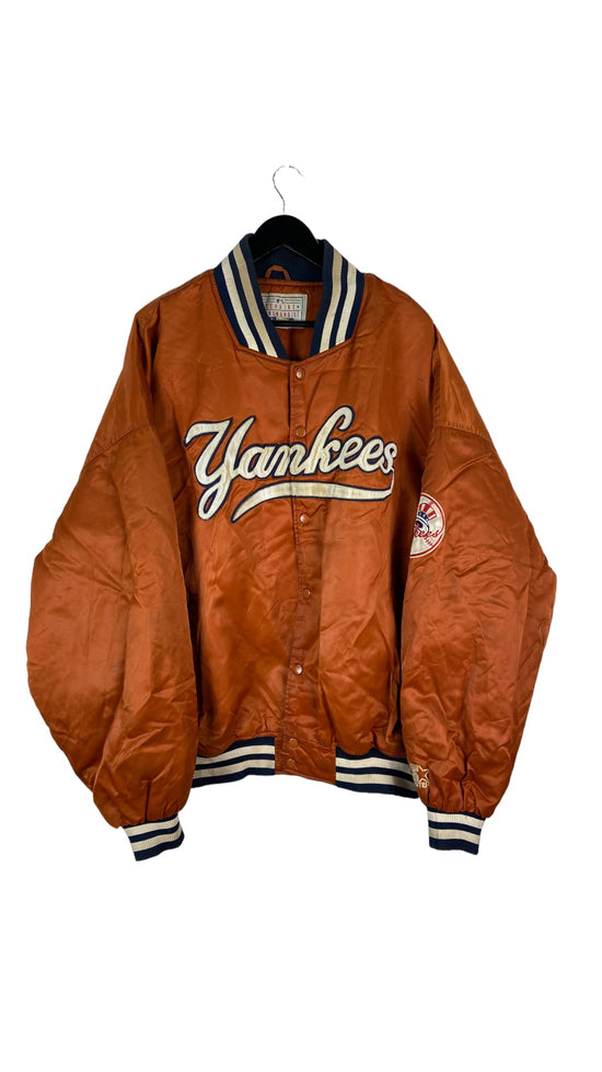 VTG Yankees Genuine Merchandies Starter Bomber Jacket Sz 5XL