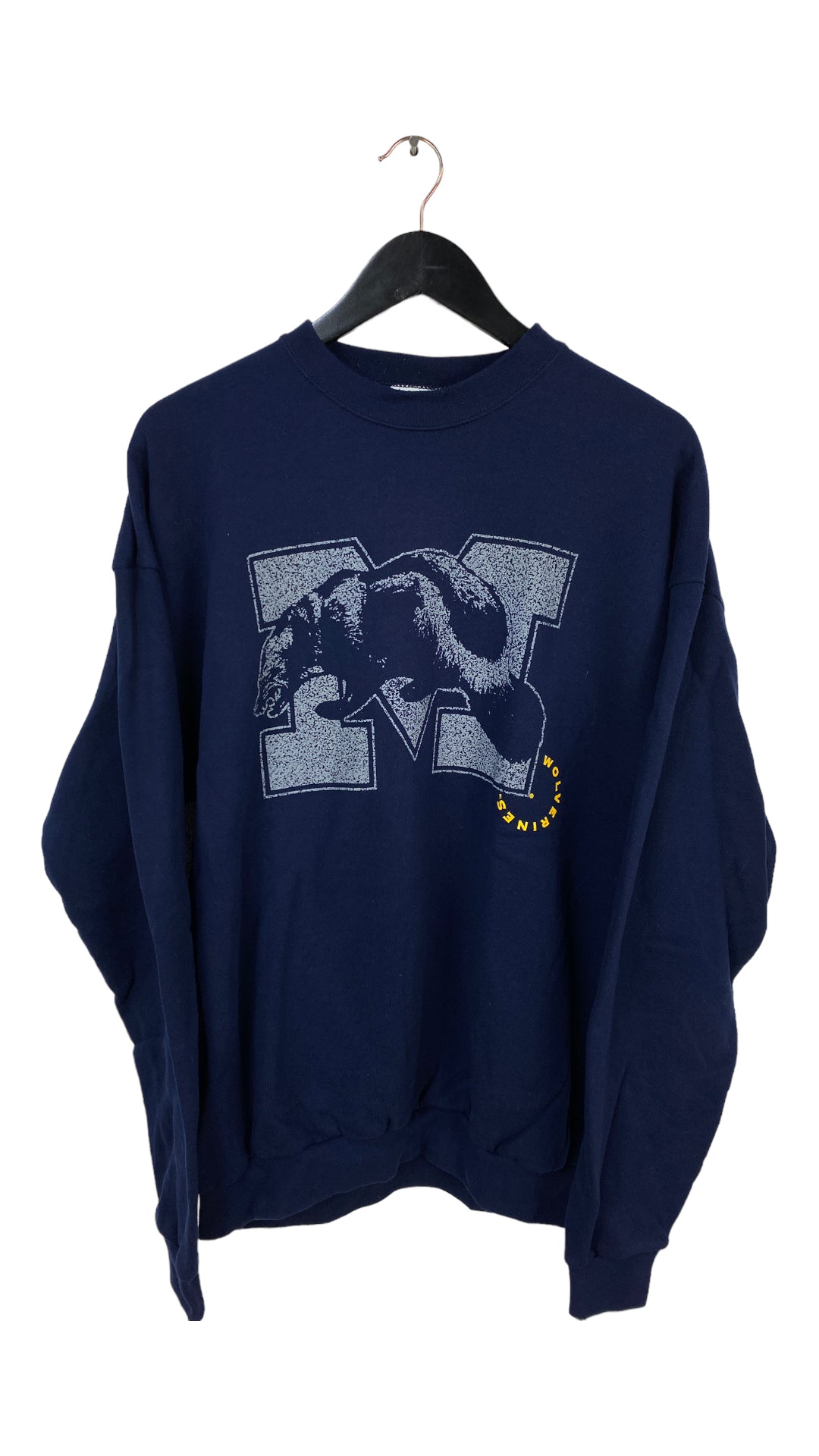 Load image into Gallery viewer, VTG Blue University of Michigan Wolverines Sweatshirt Sz XL
