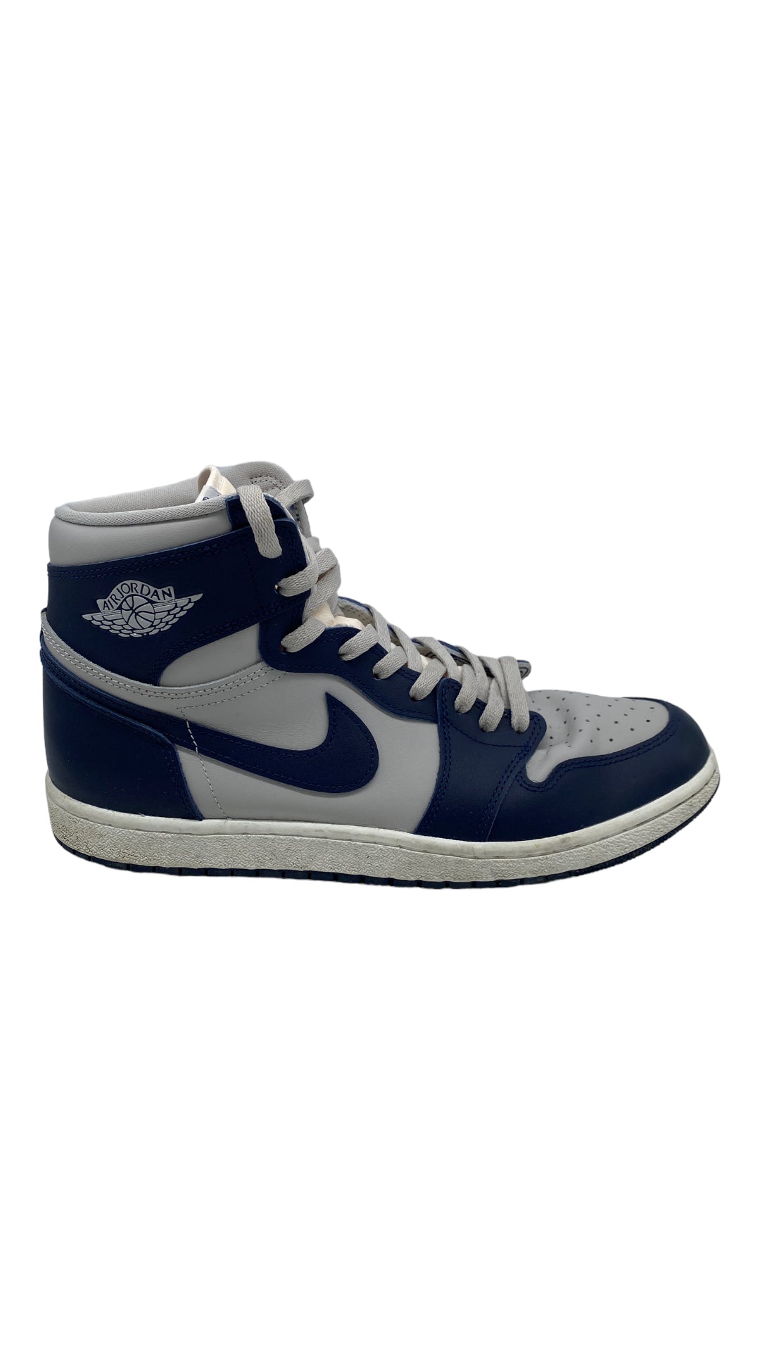 Load image into Gallery viewer, Preowned Air Jordan 1 Retro High &amp;#39;85 &amp;#39;Georgetown&amp;#39; Sz 12M/13.5W
