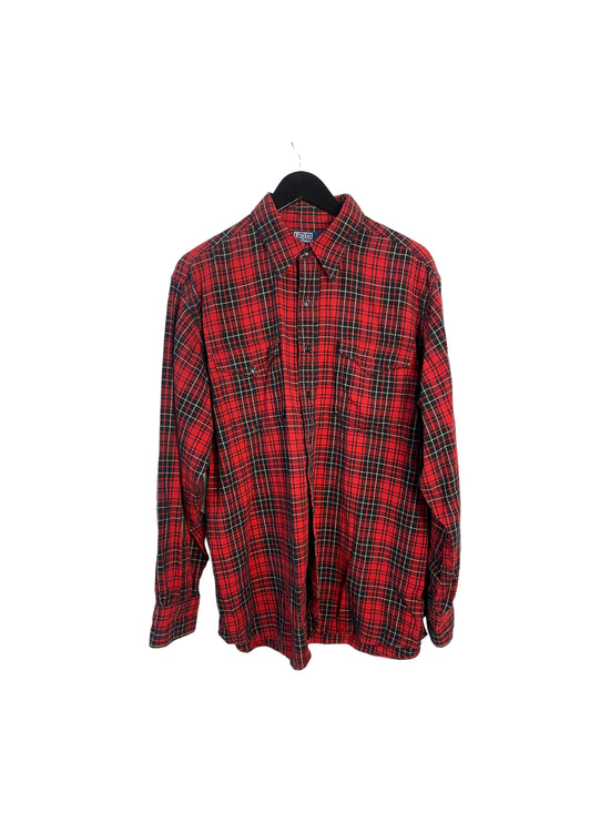 Load image into Gallery viewer, VTG Polo Ralph Lauren Flannel Sz L
