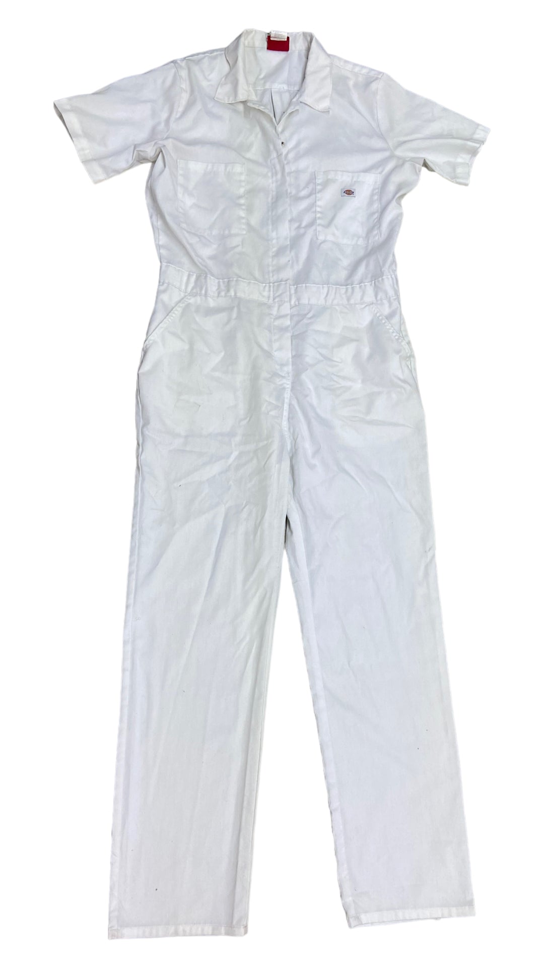 VTG Dickies White Coveralls Jumpsuit Sz XL