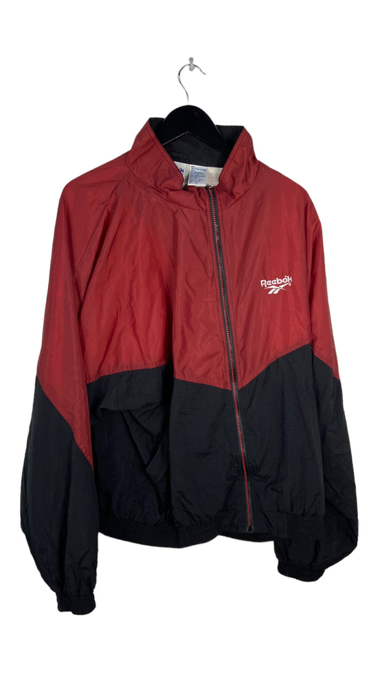 Load image into Gallery viewer, VTG  &amp;quot;Black and Red Reebok Track Jacket&amp;quot; Sz XL
