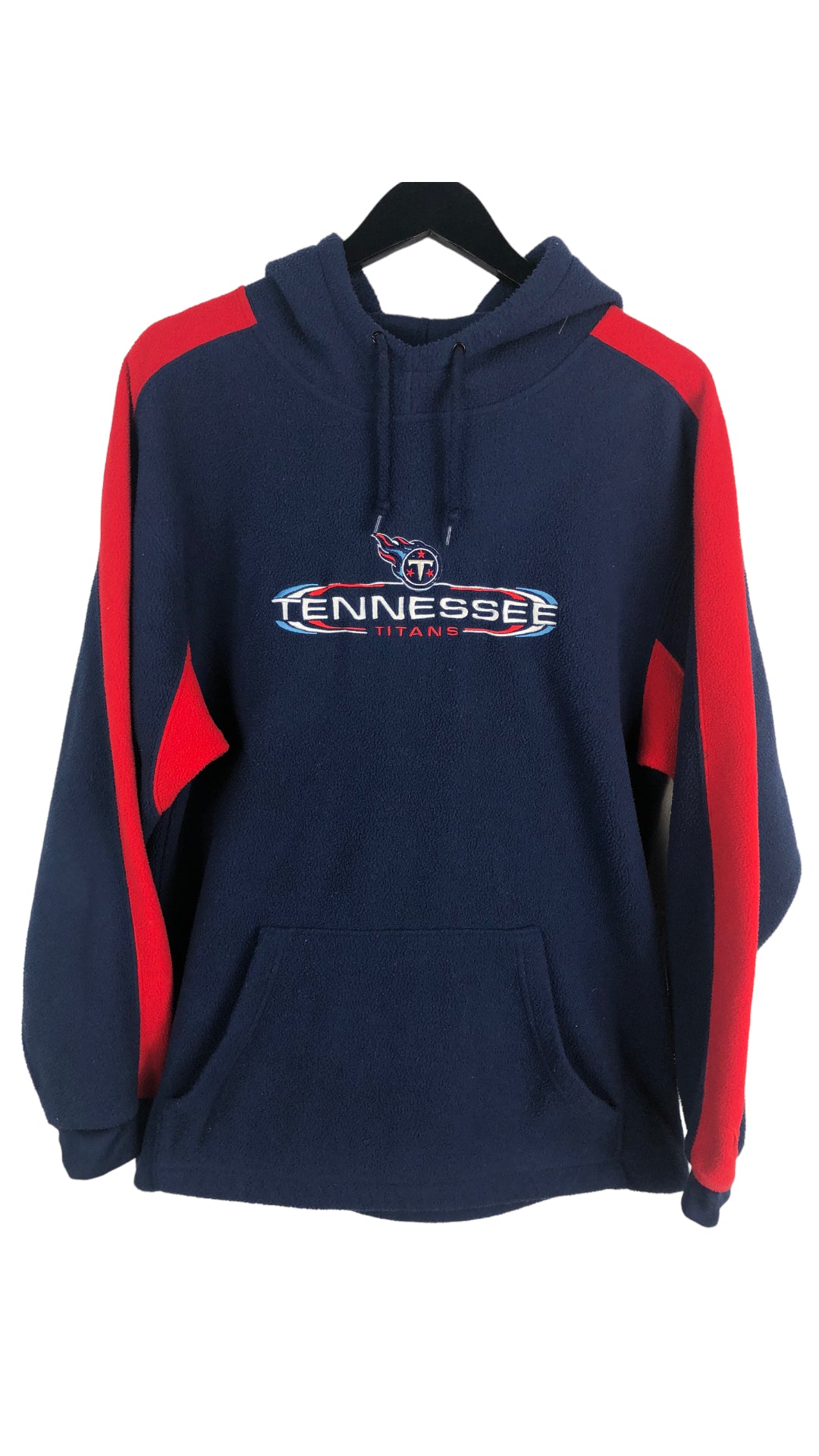 Load image into Gallery viewer, VTG Tennessee Titans Fleece Red and Blue Sweatshirt Sz L
