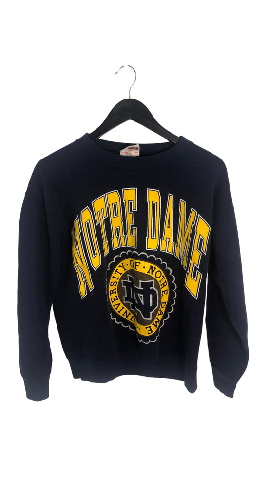 Load image into Gallery viewer, Vtg Notre Dame Big Spellout Sweater Sz M
