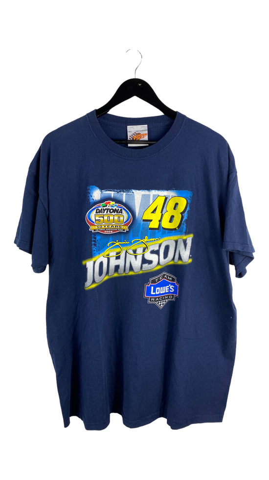 Jimmie Johnson #48 Daytona 500 Lowe's Racing Tee Sz XXL